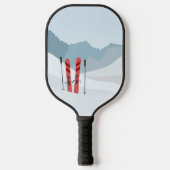 Winterlandschap Pickleball Paddle (Voorkant)