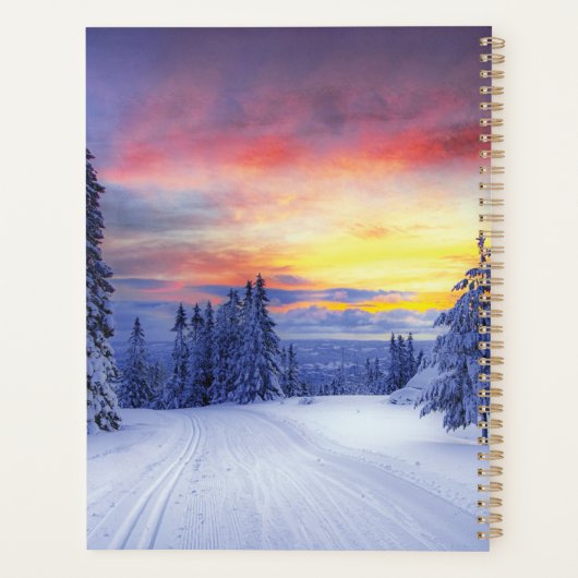 Winterlandschap Planner (Achterkant)