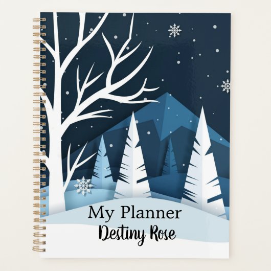 Winterlandschap Planner (Voorkant)