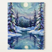 Winterlandschap planner (Achterkant)