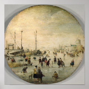 Winterlandschap Poster