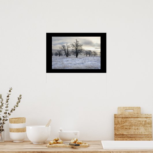 winterlandschap poster (Keuken)