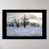 winterlandschap poster (Voorkant)