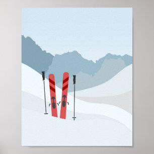Winterlandschap Poster