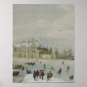 Winterlandschap Poster