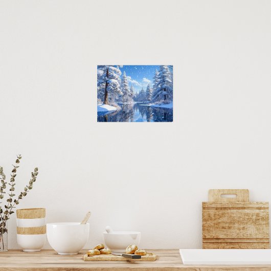Winterlandschap Poster (Keuken)