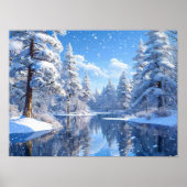 Winterlandschap Poster (Voorkant)