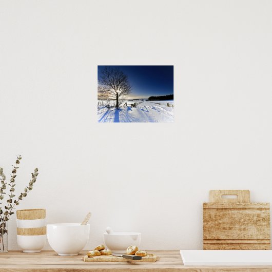 Winterlandschap Poster (Keuken)