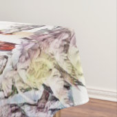 Winterlandschap Rendieren en blokhut Waterverf Tafelkleed (Voorbeeld)