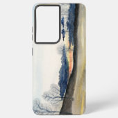 Winterlandschap Samsung Galaxy Hoesje (Achterkant)