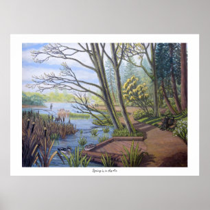 Winterlandschap Schilderen 9 Eagles Cheakamus Poster