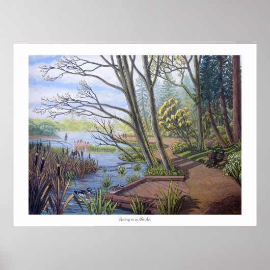 Winterlandschap Schilderen 9 Eagles Cheakamus Poster (Voorkant)