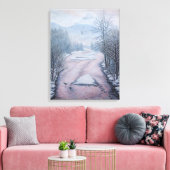 Winterlandschap Schilderen 9 Eagles River Print (Insitu (Woonkamer))