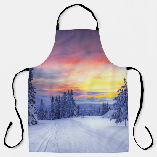 Winterlandschap Schort (Voorkant)