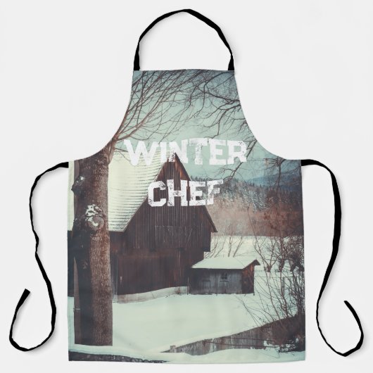 Winterlandschap Schort (Voorkant)