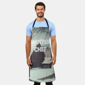 Winterlandschap Schort (Gedragen)