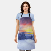 Winterlandschap Schort (Gedragen)