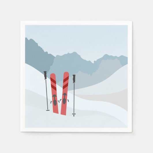 Winterlandschap Servet (Voorkant)