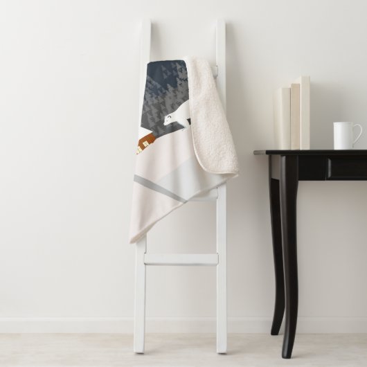 Winterlandschap Sherpa Deken (In situ)