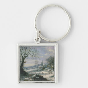 Winterlandschap Sleutelhanger