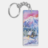 Winterlandschap Sleutelhanger (Voorkant Links)
