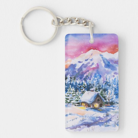 Winterlandschap Sleutelhanger (Voorkant)