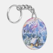 Winterlandschap Sleutelhanger (Voorkant Links)