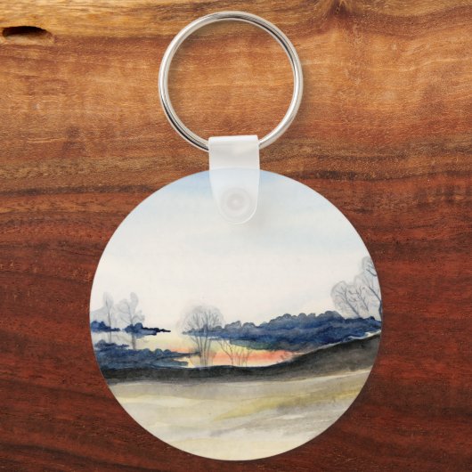 Winterlandschap Sleutelhanger (Achterkant)