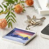 Winterlandschap Sleutelhanger (Zijkant)