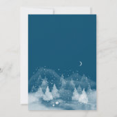 Winterlandschap Sneeuw Bachelorette Kaart (Achterkant)