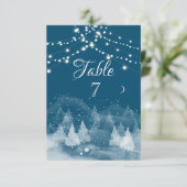 Winterlandschap Sneeuw Kaart (Staand voorkant)