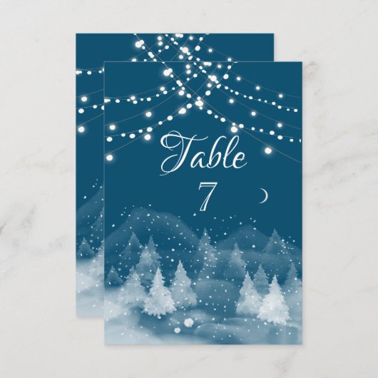 Winterlandschap Sneeuw Kaart (Voorkant / Achterkant)