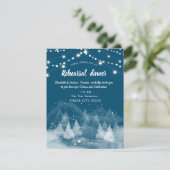 Winterlandschap Sneeuw repetitie diner Kaart (Staand voorkant)