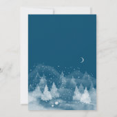 Winterlandschap Sneeuw RSVP Kaart (Achterkant)