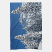 Winterlandschap sneeuw theedoek (Verticaal)