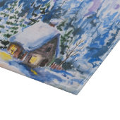 Winterlandschap Snijplank (Hoek)