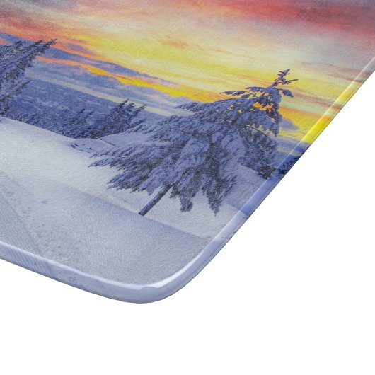 Winterlandschap Snijplank (Hoek)