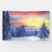 Winterlandschap Spandoek (Horizontaal)