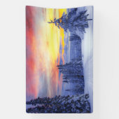 Winterlandschap Spandoek (Verticaal)