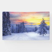 Winterlandschap Spandoek (Horizontaal)