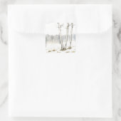 Winterlandschap Sticker (Tas)