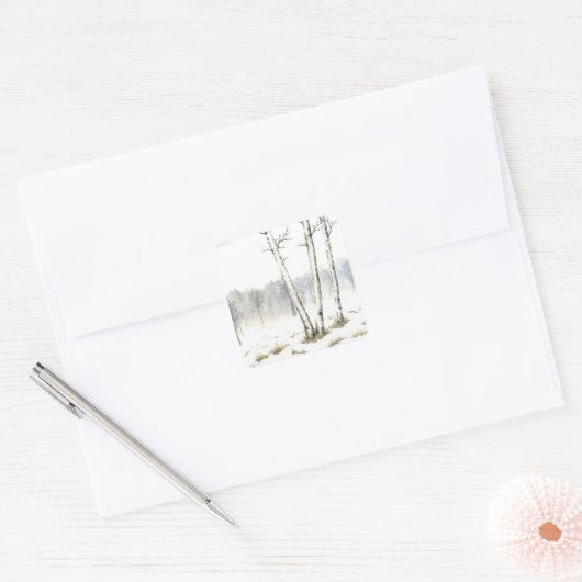 Winterlandschap Sticker (Envelop)