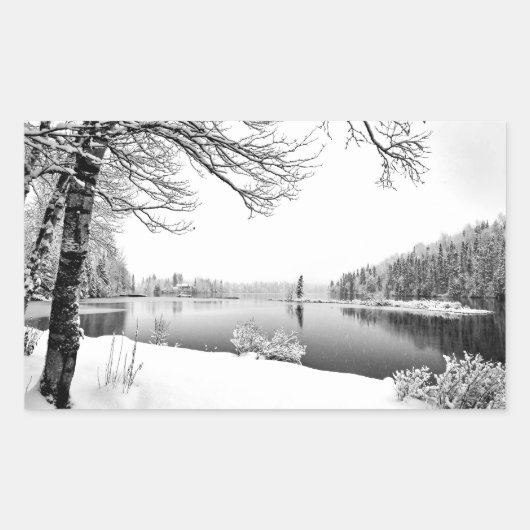 winterlandschap stickers (Voorkant)