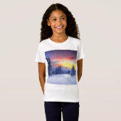 Winterlandschap T-shirt (Voorkant volledig)