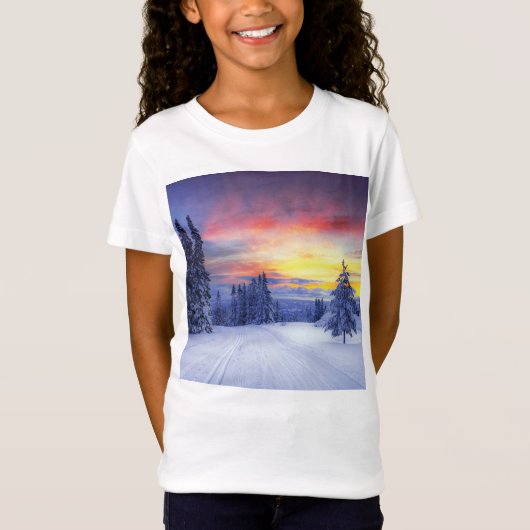 Winterlandschap T-shirt (Voorkant)