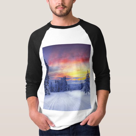 Winterlandschap T-shirt (Voorkant)