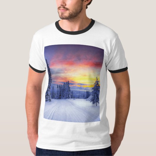 Winterlandschap T-shirt (Voorkant)