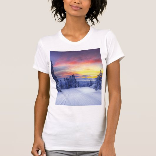 Winterlandschap T-shirt (Voorkant)