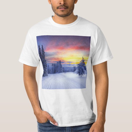 Winterlandschap T-shirt (Voorkant)