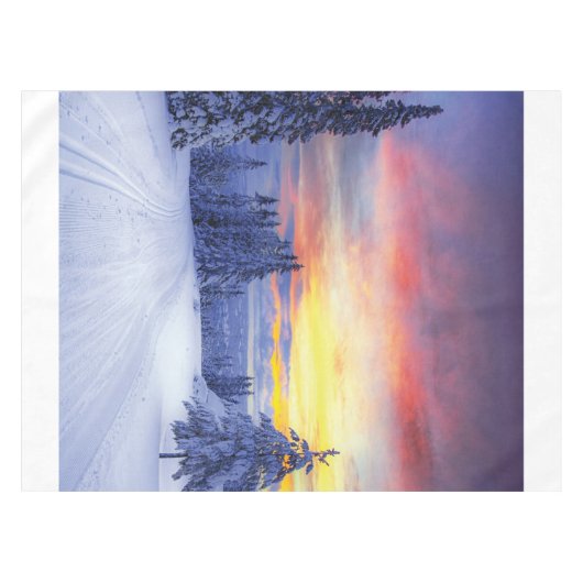 Winterlandschap Tafelkleed (Voorkant (Horizontaal))
